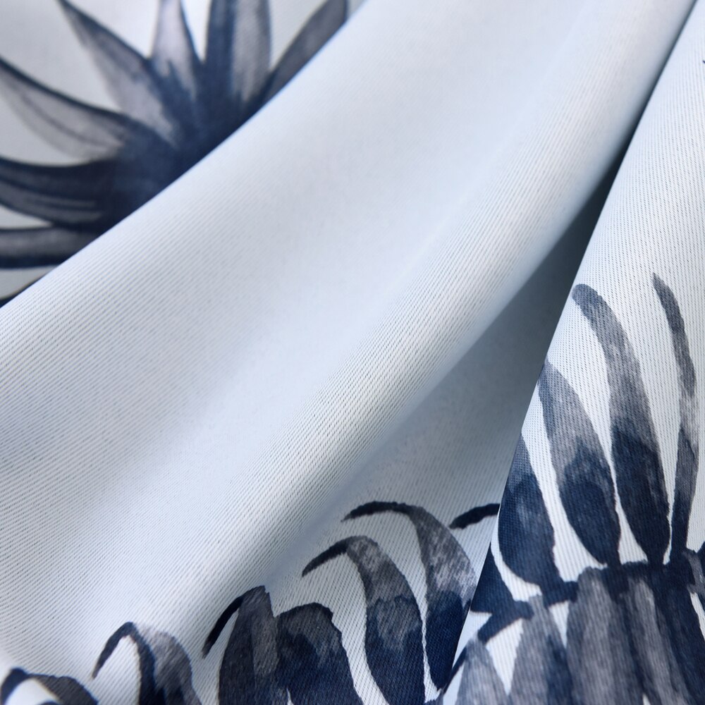 Banana leaf short Pastoral semi shading curtains for Living Room /Kitchen/Bedroom /Window short curtains finished PC014&30