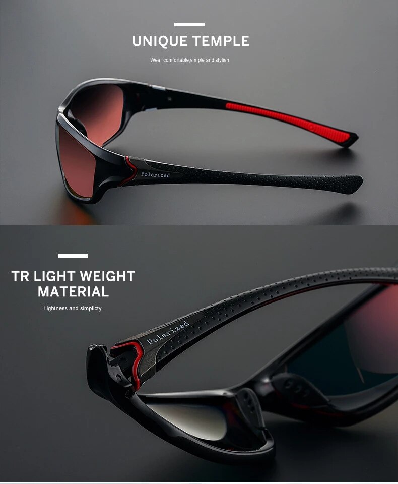 Polarized Sunglasses For Men & Women – UV400 Protection, Retro Rectangle Frame, Lightweight