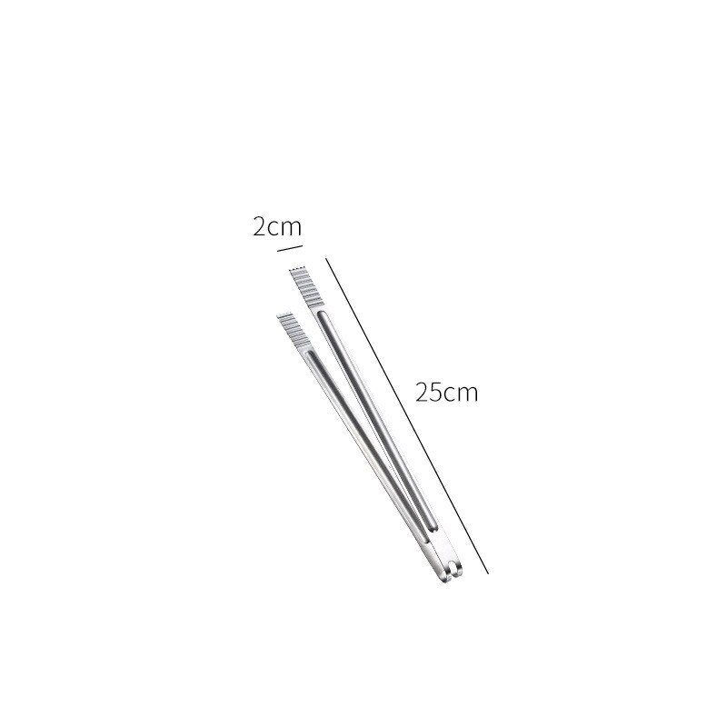 7-Size Roestvrij Staal Suiker Tang Bar Ice-Cube Clip Pincet Koffie Thee Voedsel Serveren Gereedschappen Brood Desserts klem Keuken Gadgets: 10 Inches