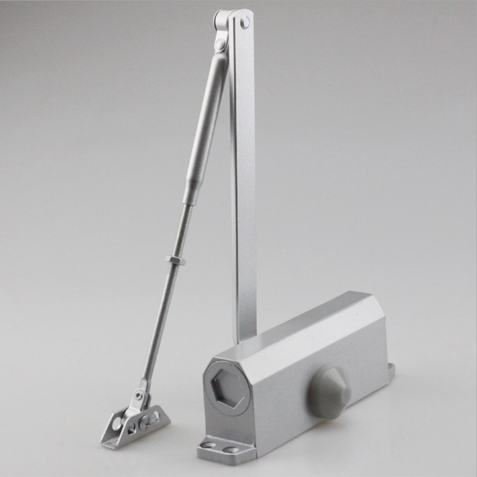 60-85Kg Door Closer Silver Aluminum Alloy Heavy Duty Commercial Door Closer: Default Title