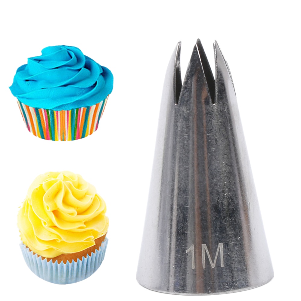 Open Star Pastry Tip 1M Piping Tip Nozzle Cake Decorating Tips Writing Tube Icing Nozzle Baking &amp; Pastry Tools Baking Tools