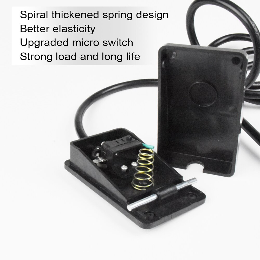 Foot Switch, Foot Operated Pedal Controller ON/OFF Power Switch Woodworking Machine Control, 5-ft Cable with Piggyback Plug