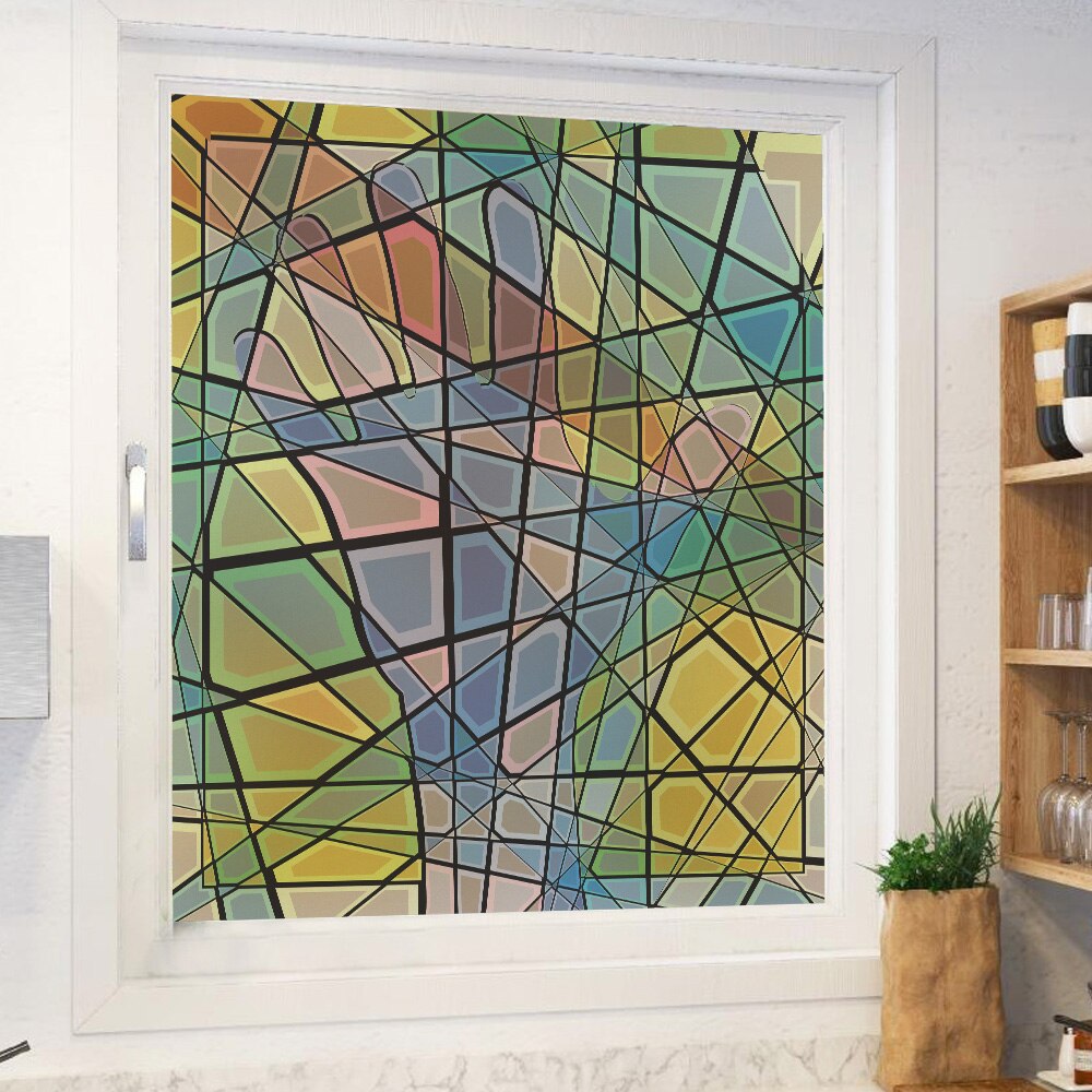 DICOR-Película de vidrio para ventana de cristal, pegatina de vidrio de privacidad, uso fácil, cortina de rechazo, vinilo ecológico, Material esmerilado para decoración del hogar