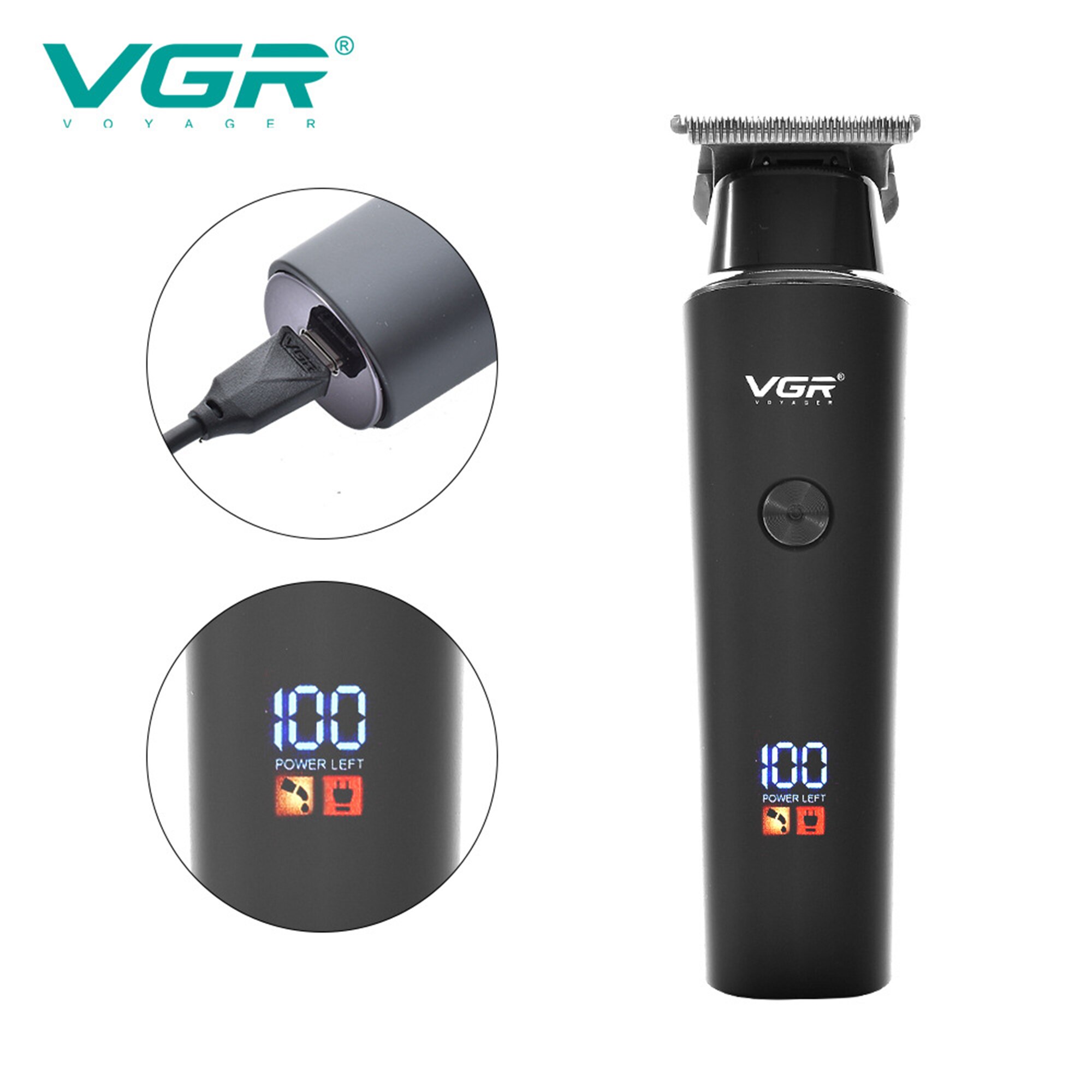 VGR Hair Clippers With Fade Blade Stagger-teeth Hair Cutting Machine hair trimmer fade haircut machine barbershop