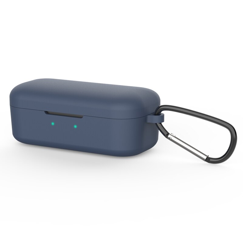 FIFATA Silicone Case Cover Earphone Shell For QCY T5 Wireless Bluetooth Headphone Frame Charging Box Protective Cases For Qcy T5: Navy Blue
