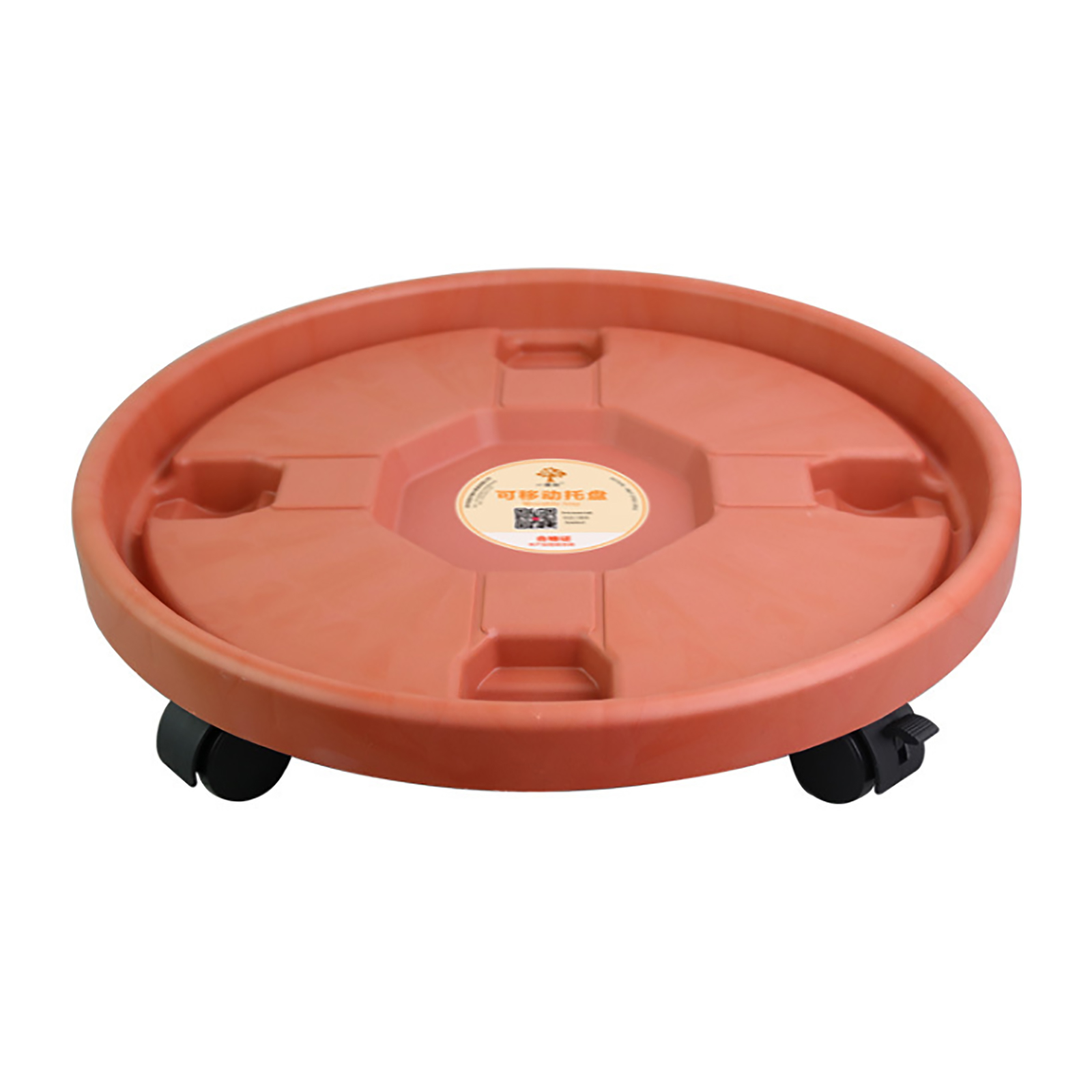 Support de Pot de fleur à roues universelles, support Mobile, plateau Mobile épais, Vase rond amovible avec rouleaux, support pour plantes: Red 400