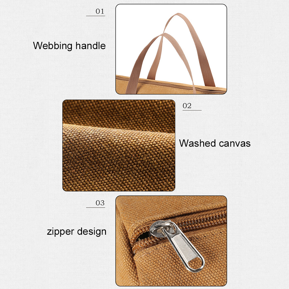 Draagtas voor picknicks, kampeertas, gereedschapstas, gereedschapstas met grote capaciteit, opbergtas voor serviesgoed, handtas