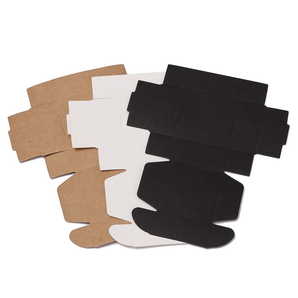 10 stücke 9 größen Kleine Kraft Papier Box Handgemachte Süßigkeiten Lagerung Verpackung Hochzeit Event Party Karton Paket Schmuck Box