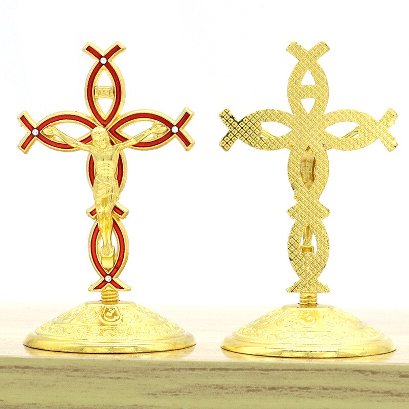 Legering Jezus Christus Kruis Crucifixo Auto Orgnament Articulos Religiosos Catolico Kapel Gebed Kruist Thuis Kantoor Decoratie