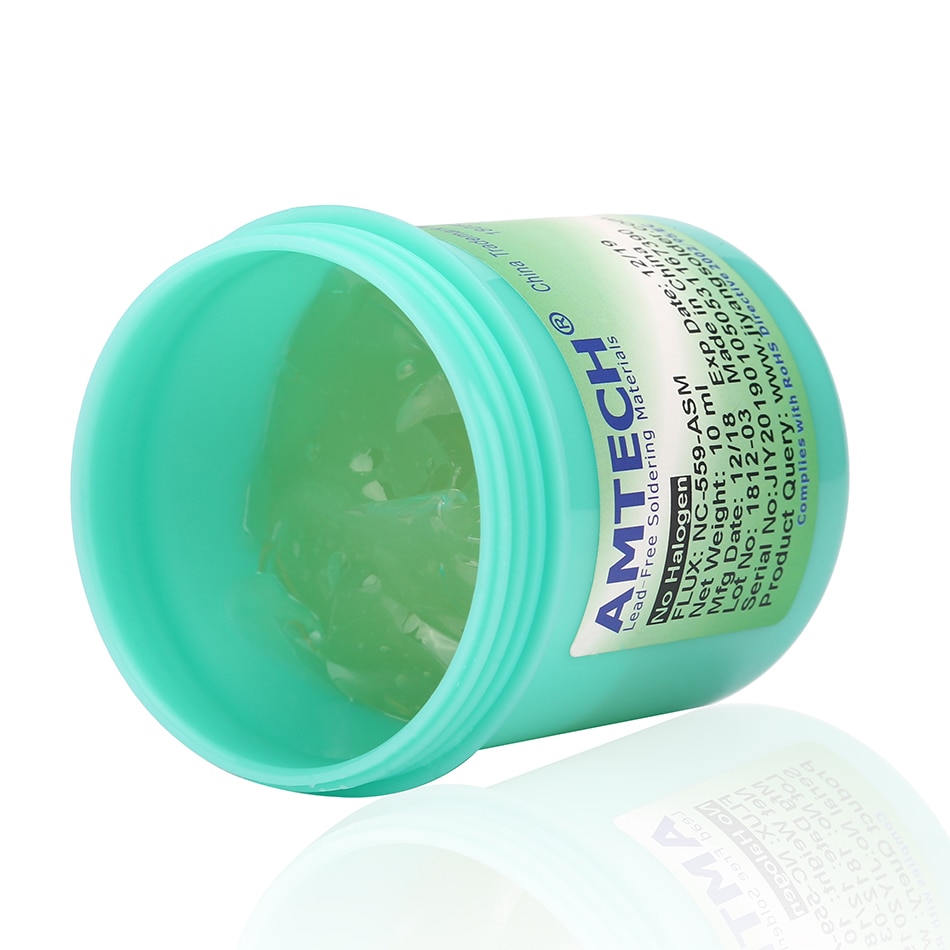 Amtech nc -559- asm 100g blyfritt lödfluss lödpasta flussmedel för lödning lämplig smt bga reballing lödningsreparationsverktyg