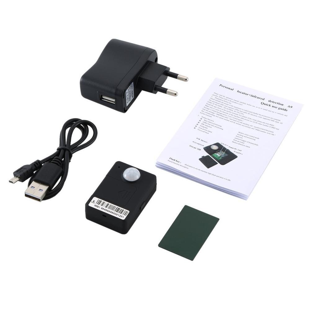 mini PIR czujnik alarmu A9 na podczerwień bezprzewodowy GSM alarm wysoka czułość monitor detekcja ruchu anty-kradzież ue wtyczka