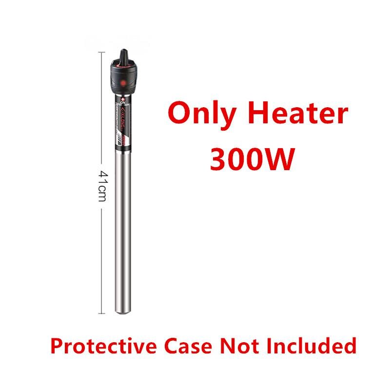 50w-500w Stainless Steel Fish Tank Water Heater Adjustable Aquarium Heater Temperature Controller Or Only Heater Protecitve Case: Gray