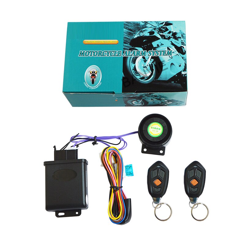 CE FCC certificado Universal SPY impermeable motocicleta sistema de alarma con arranque de motor y corte de Moto/alarma de bicicleta