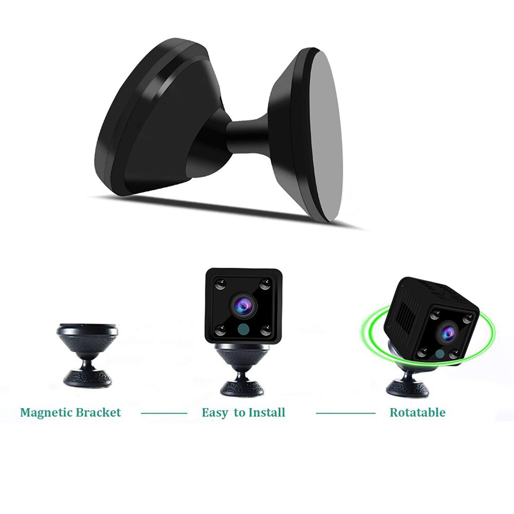 Mini kamerabeslag til videoovervågning sikkerhedskameraer justerbar vægmontering i loft med magnetisk beslag