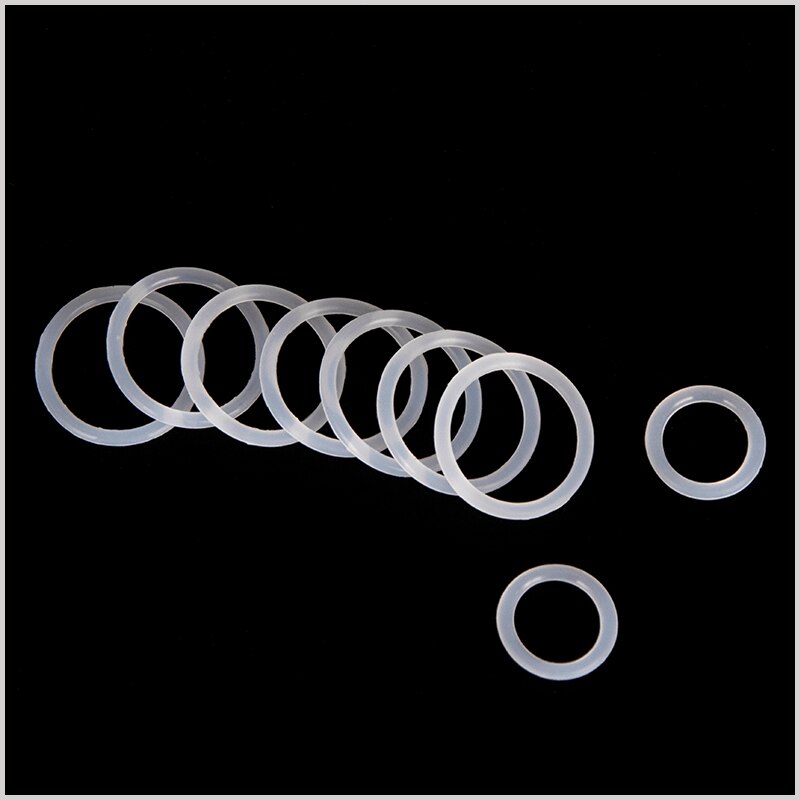 Silicone VMQ Blanc Joints toriques OD 6mm-20mm CS 1.5mm 1.9mm Durable JOINTS TORIQUES Assortiment Kit 10 Tailles 150 Pièces/ensemble BG037