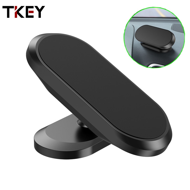 TKEY Magnetic Car Phone Holder Dashboard Magnet Phone Stand For iPhone Max Xiaomi Zinc Alloy Magnet GPS Car Mobile phone Mount