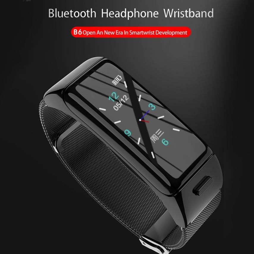 2 in -in-1 bluetooth-headset, slimme armband, handsfree smartwatch, fitnessheadset, oortelefoon voor android en ios