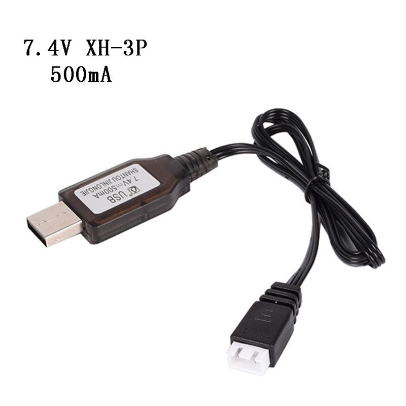 7.4v Charger 2000mA /1000mA/500mA XH-3P 2S Li-ion Electric RC Toys Aircraft Car LX9A