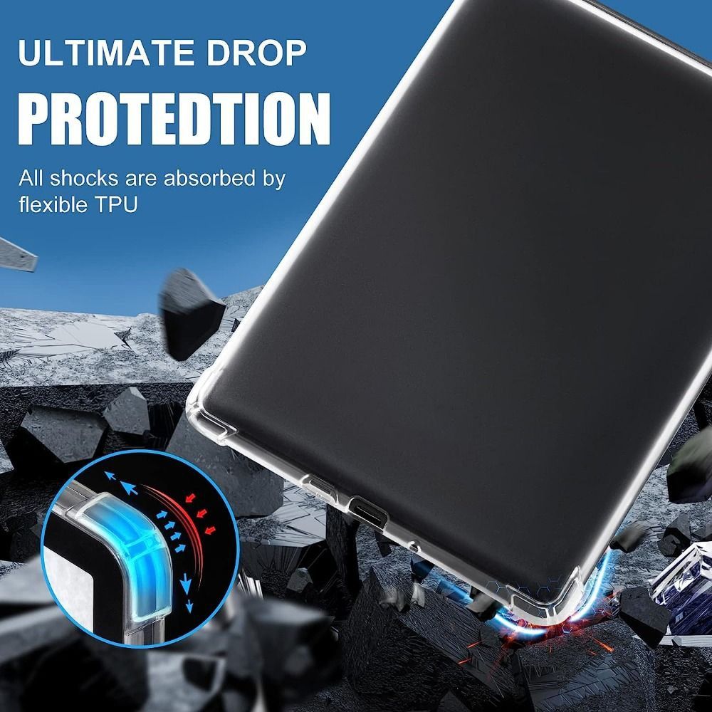 Transparant 6 Inch E-Reader Hoesje TPU Zacht Beschermend Omhulsel Doorzichtige Schokbestendige Airbag Funda Voor Portemonnee 616/617/618/628/632/633