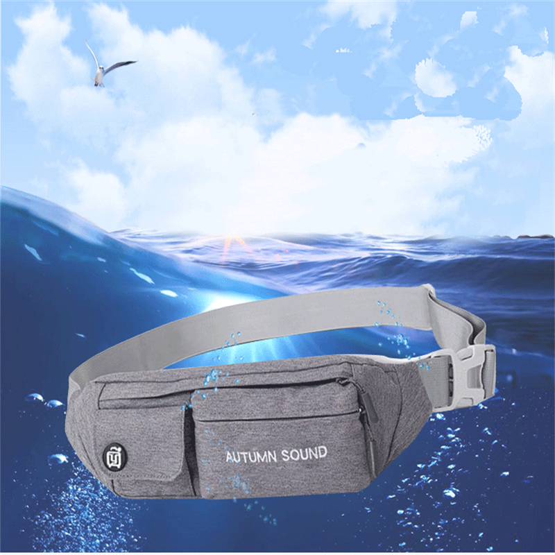 QIUYIN taille sacs femmes imperméable Fanny Pack femme ceinture sac noir Nylon homme taille Packs poitrine téléphone pochette