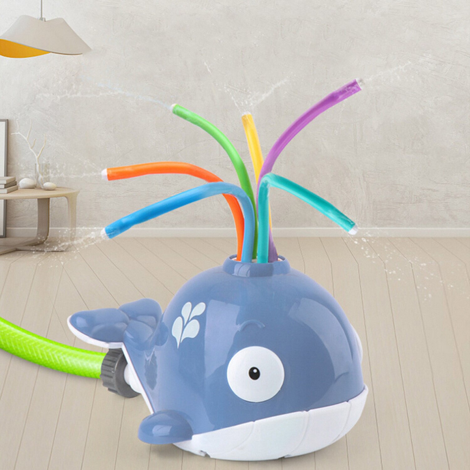 Kids Water Sprinkler Toy Cute Whale Outdoor Summer Water Spray Sprinkle Toy for Backyard Garden Lawn Swimming Pool Bathing: Gray