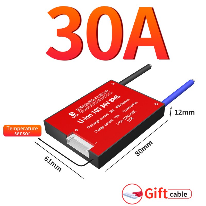 li-ion BMS 10S 36V 13S 48V 15A 20A 30A 40A 50A 60A with Balance Low High Temperature Cut Off Protection Support Ebike Escooter: LI-ion 13S 48V / 30A with NTC