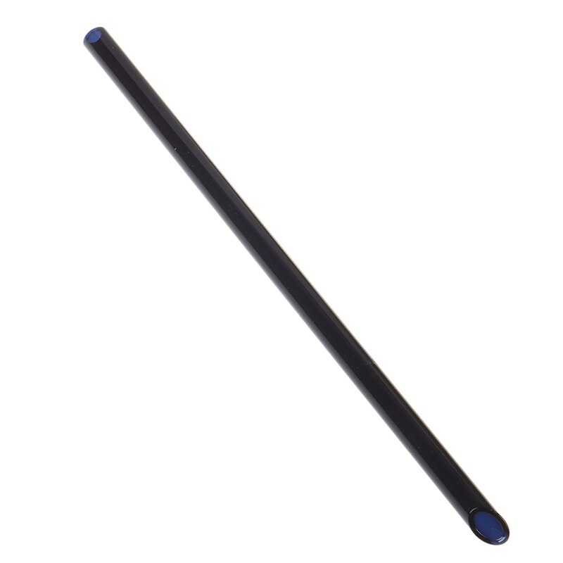 1 set herbruikbare glazen rietjes voor bruiloften, cocktails, sap, verjaardagsfeesten: Zwart