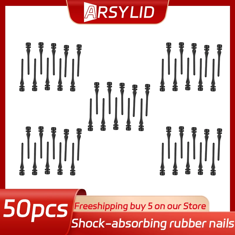 ARSYLID 10 Stuks 20 stuks 40 STKS Schroef Pin Klinknagel Rubber PC Fan Geluidsabsorptie Anti Trillingen Mount Siliconen schokabsorberende Nagels: Sky Blue