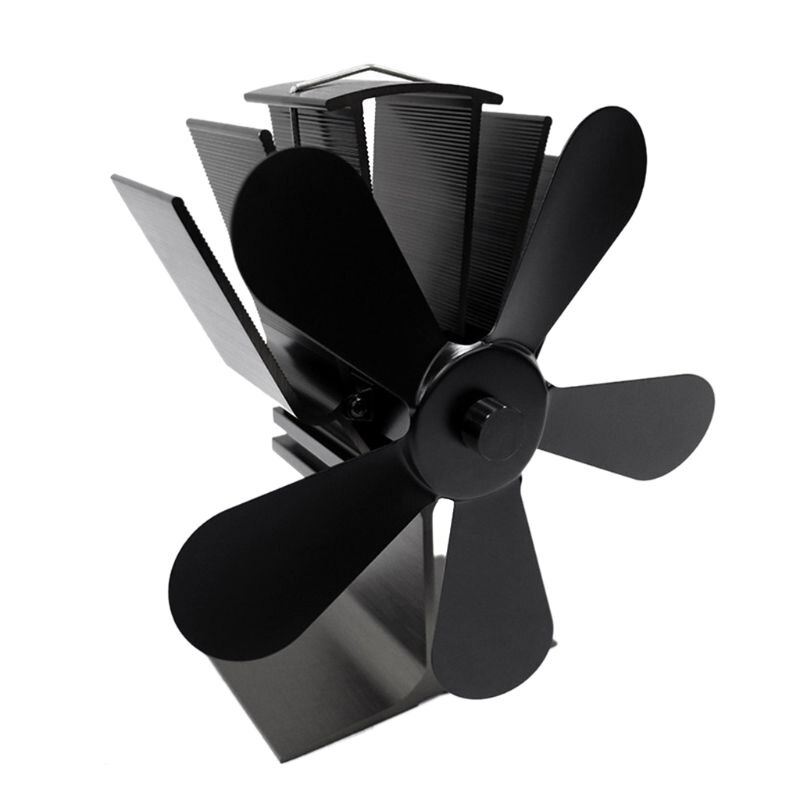 4 siipeä lämpö itsetoiminen liesituuletin alumiini hiljainen ympäristöystävällinen polttoaineensäästö puutakka takka ecofan-yl -505b