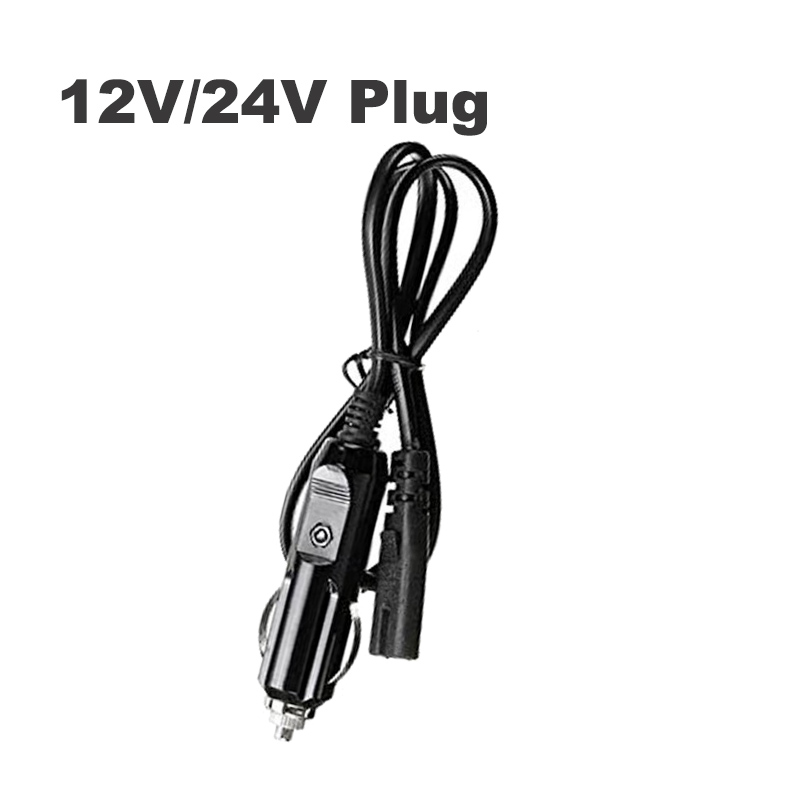Cable de enchufe para coche UE EE. UU., 110V, 220V, 12V, 24V, Cable eléctrico para fiambrera, calentador de alimentos de 80cm, accesorios adaptadores de Cable de alimentación de CA para camión