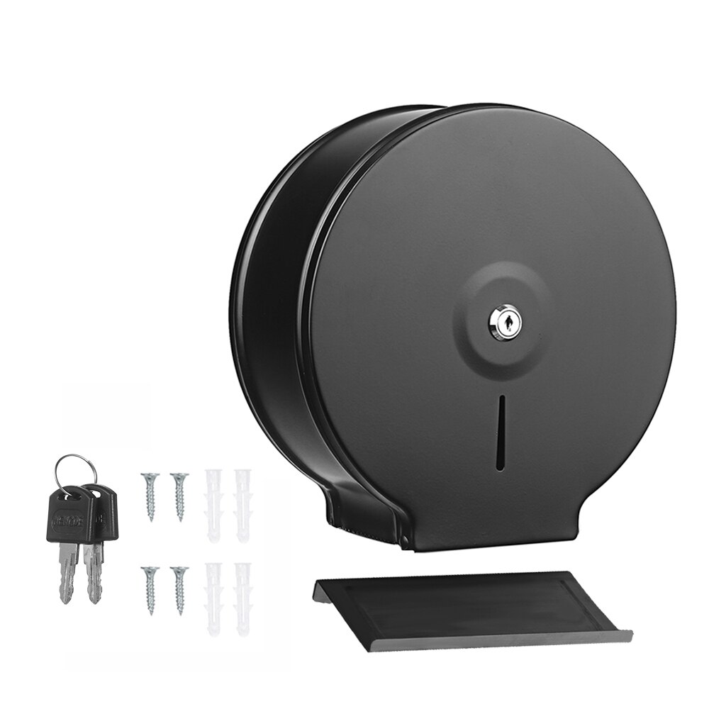 Wall Mounted Bathroom Tissue Dispenser Stainless Steel Tissue Box Holder for Multifold Paper Towels with Safety Lock for Toilet: H