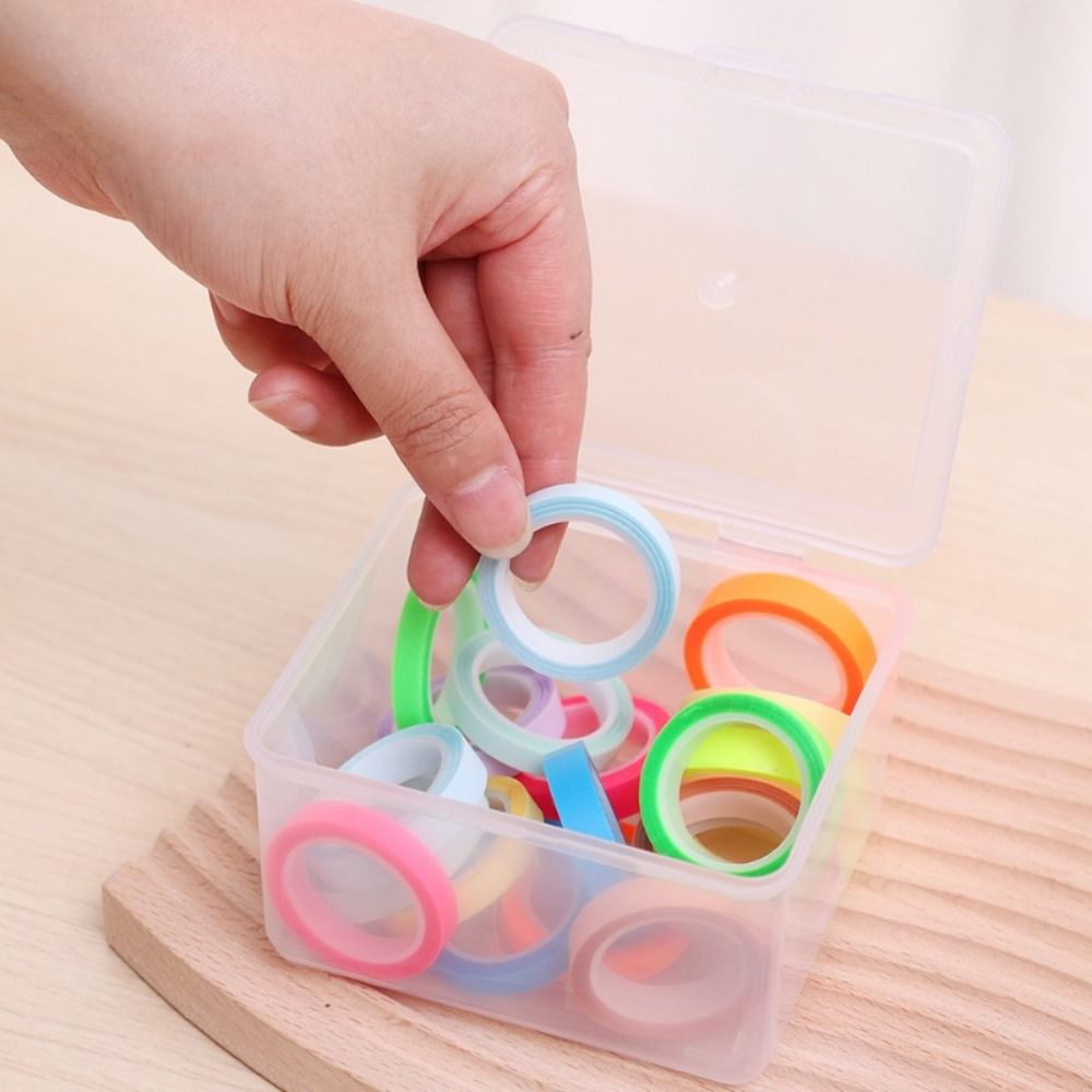 Boîte de Rangement en Plastique Transparent de Forme Rectangulaire avec Couvercle, Conteneur pour Stockage de Bijoux, Bande de Sauna