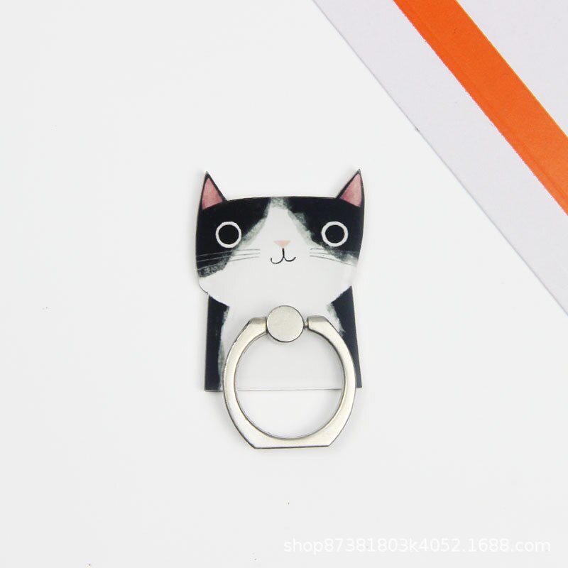 360 degrés dessin animé chat doigt anneau Smartphone support support de téléphone Mobile support pour iPhone Huawei tous téléphone: 4