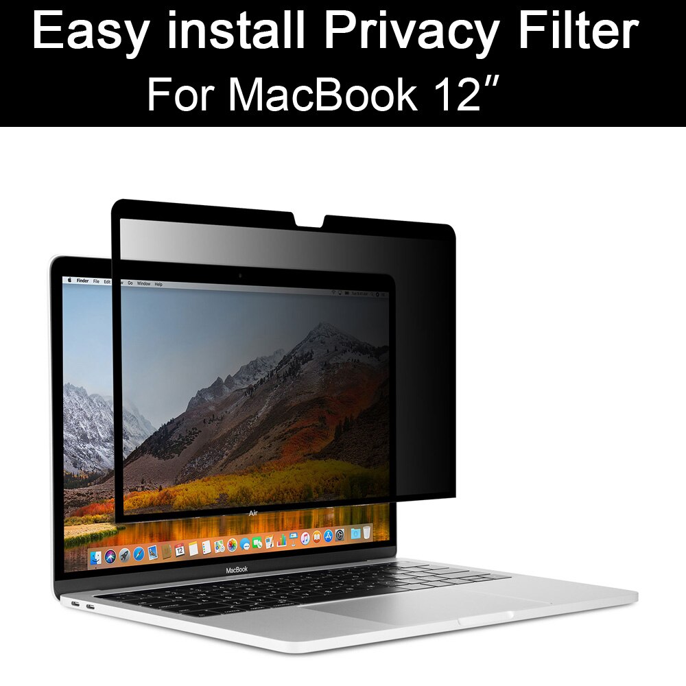 Voor Macbook 12 Inch Privacy Filter Schermen Beschermende Film, Plakken Geen Bubble