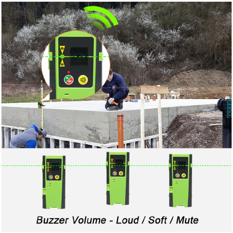 Infrared Ray Receiver Red Green Beams Detector 60m LED Indicator Precise Signals