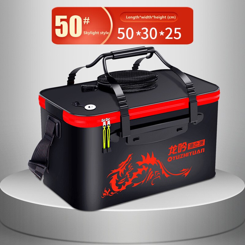 Cubo plegable eva para pesca al aire libre, cubo para peces vivos, tanque de agua de pesca grueso