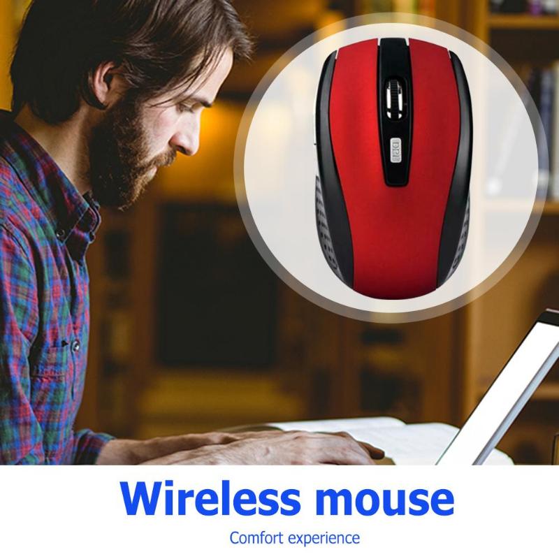 2.4G Draadloze Muis 6 Knoppen 2000DPI Duurzaam Optische Computer Muis Ergonomische Muizen Voor Laptop Universele Computer Randapparatuur