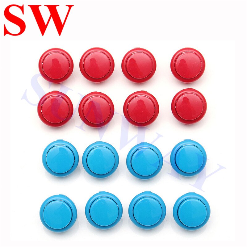2 jugadores clásicos Arcade concurso DIY Kits codificador USB a PC Joystick + 4/8 maneras pegatina + arnés de cable para MAME