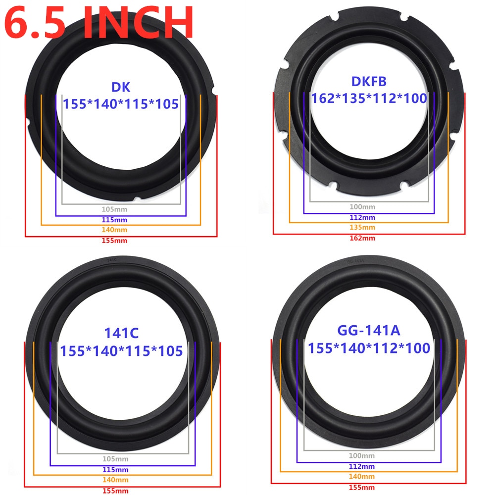 6.5 inch Speaker Rubber Surround Repair speaker DI... Grandado