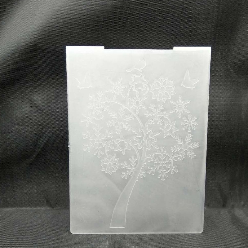 ZATWBS Beautiful nature Embossing plates DIY Paper Cutting Dies Scrapbooking Plastic Embossing Folder
