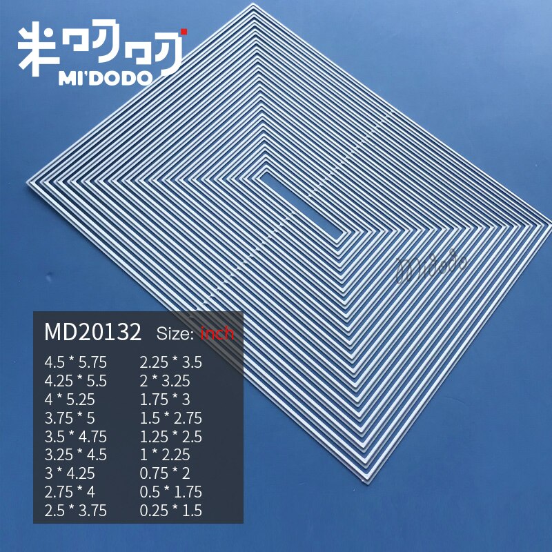 Basic Frame Cutting Dies for Scrapbooking Card Making Midodo Metal Cutting Dies: MD20132