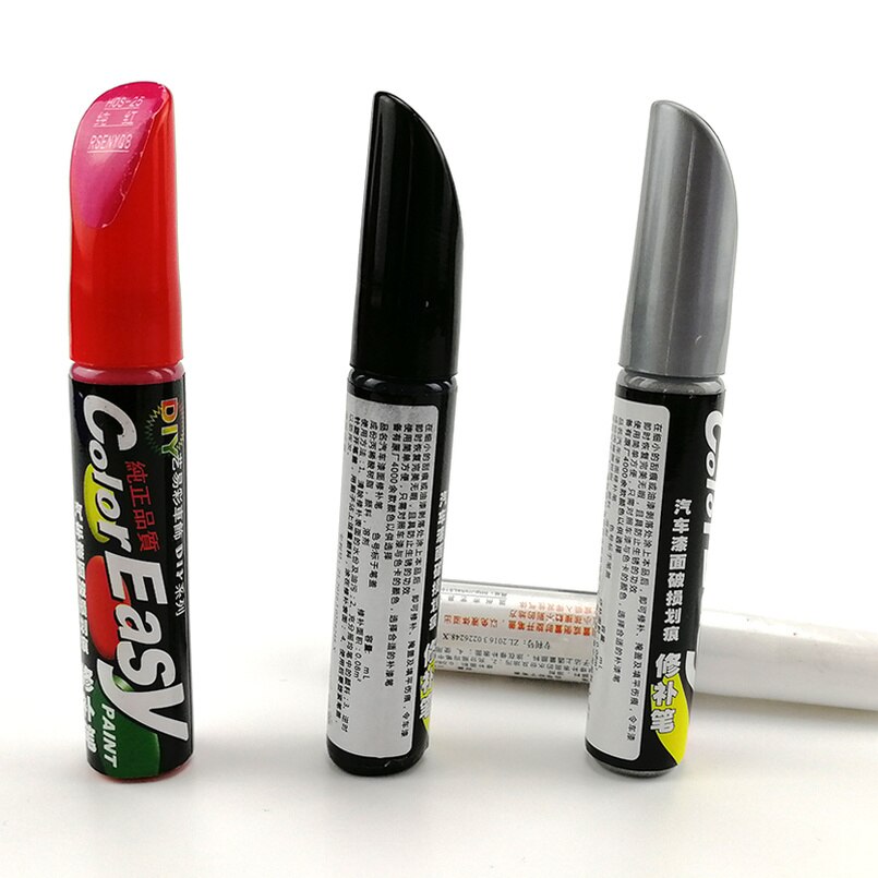Lápiz reparador para arañazos de coche, reparador para arañazos, cuidado de Pintura transparente, blanco, rojo, negro, plateado