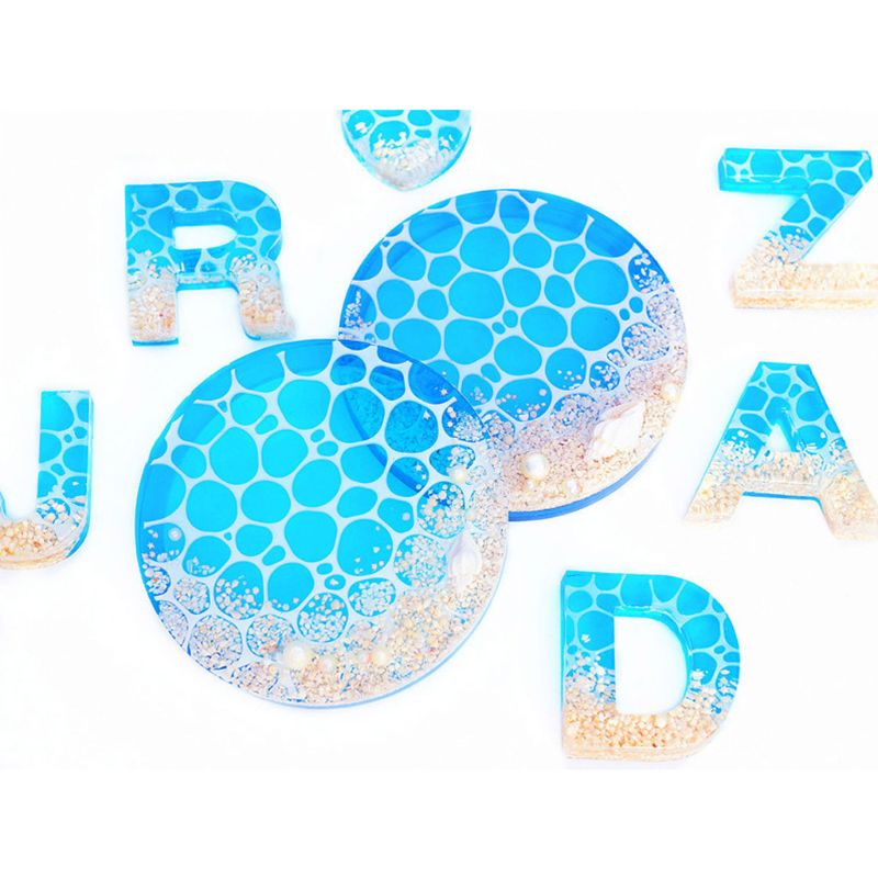 Molde de ondas de agua hecho a mano, resina epoxi, tema oceánico, fabricación de joyería de colgantes