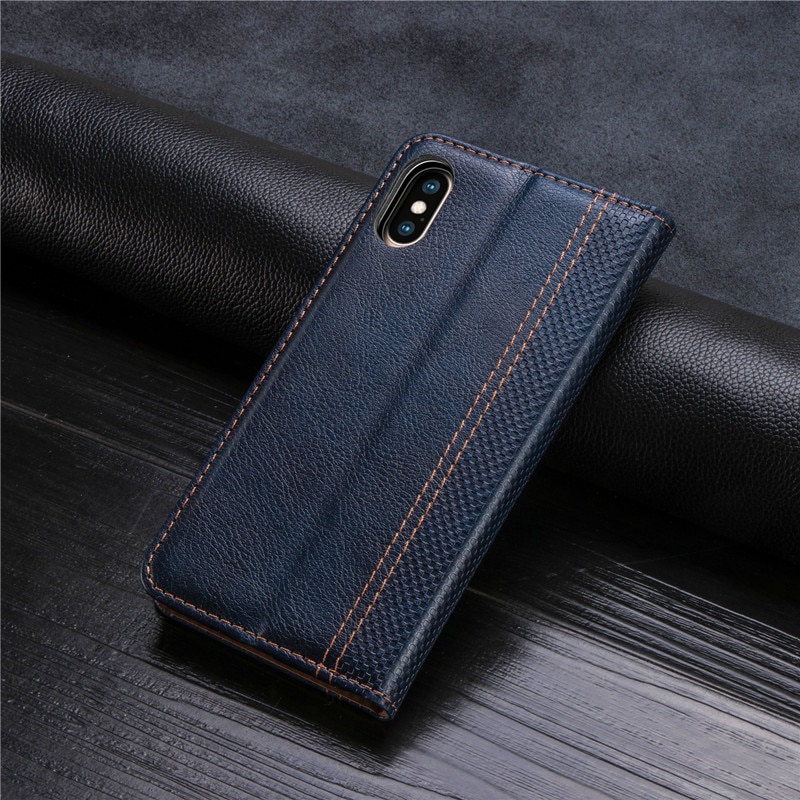 Flip magnet Case For iPhone SE 7 8 6 6s Plus case Original Wallet Leather Cover For iPhone X Xs 11 Pro Max XR cover coque