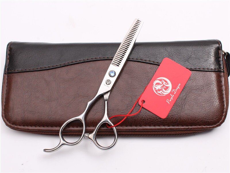Left Hand 6" Purple Dragon Scissors For Hairdresser Blue Stone Cutting Scissors Thinning Shears Hair Scissors Z8000: Z8000 Lan T 6YY
