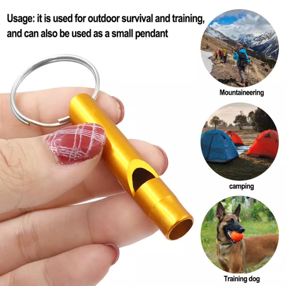 Mini Size Whistles Pendant Outdoor Multifunction Whistle Keychain Outdoor Survival Emergency Call Tools Metal Whistle Keyring