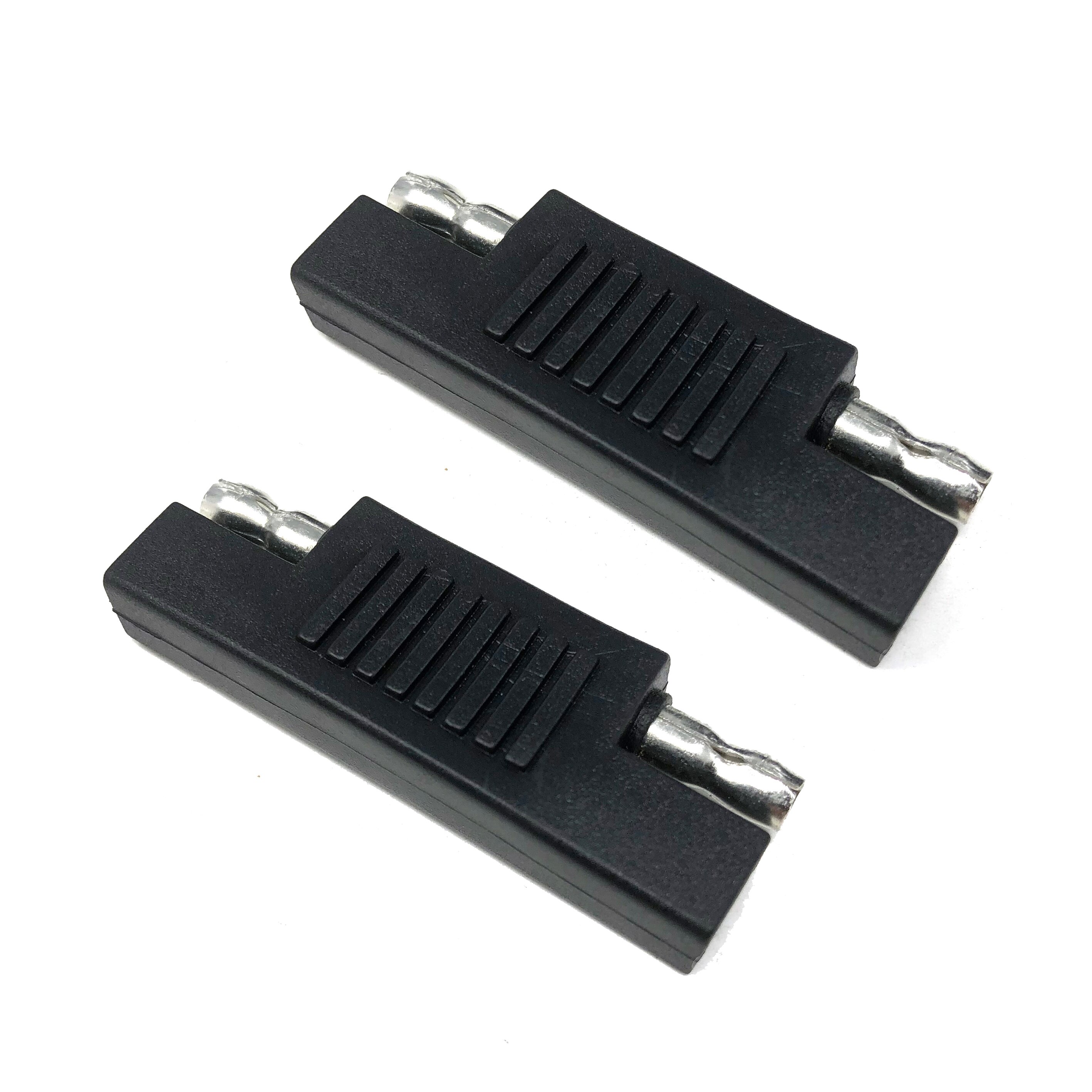 2PCS Solar SAE Polarity Reverse Adapter Connectors For Quick Disconnect Extension Cable Solar Panel Battery Power Maintainer: 2PCS