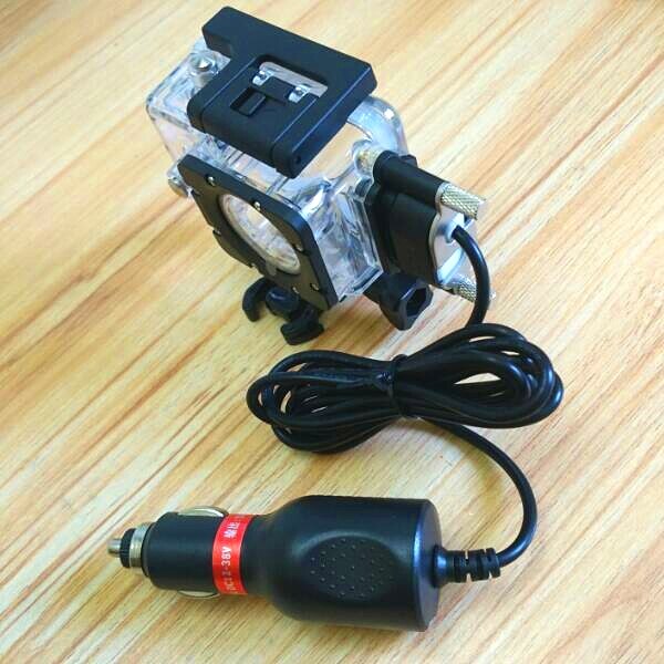 Carcasa impermeable de cámara Clownfish para SJCAM Original SJ4000 SJ5000 Sj9000 c30 C30R EKEN H9 R con cargador de coche para motocicleta