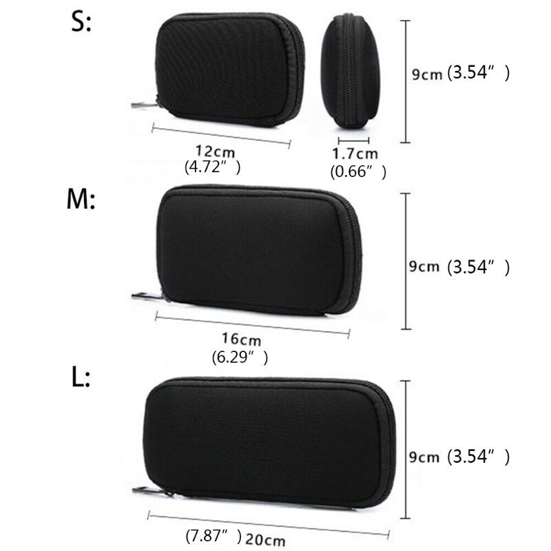 U Disk Holder-estuche organizador de unidad Flash USB, bolsa de almacenamiento anticaída S/M/L, bolsa de almacenamiento protectora a prueba de polvo a prueba de golpes para viajes