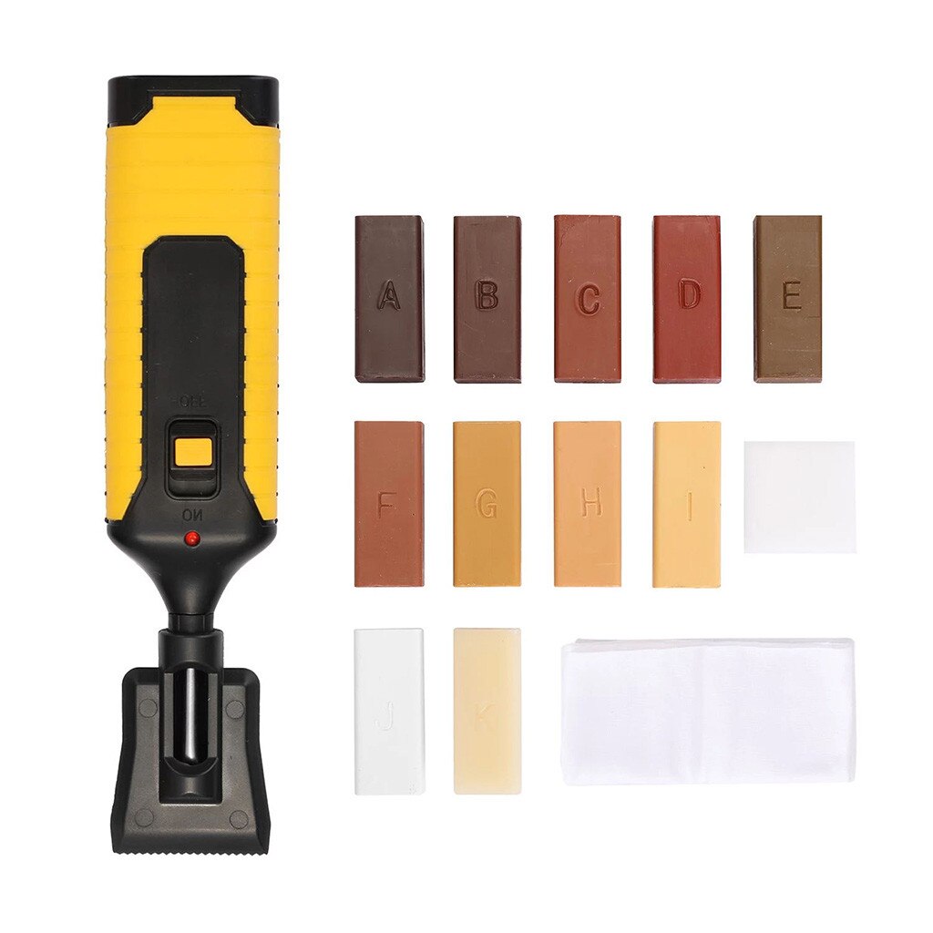 Laminate Floor Repair Kit Laminate Repairing Kit Wax System Floor Worktop Sturdy Casing Chips Scratches Mending Tool Set